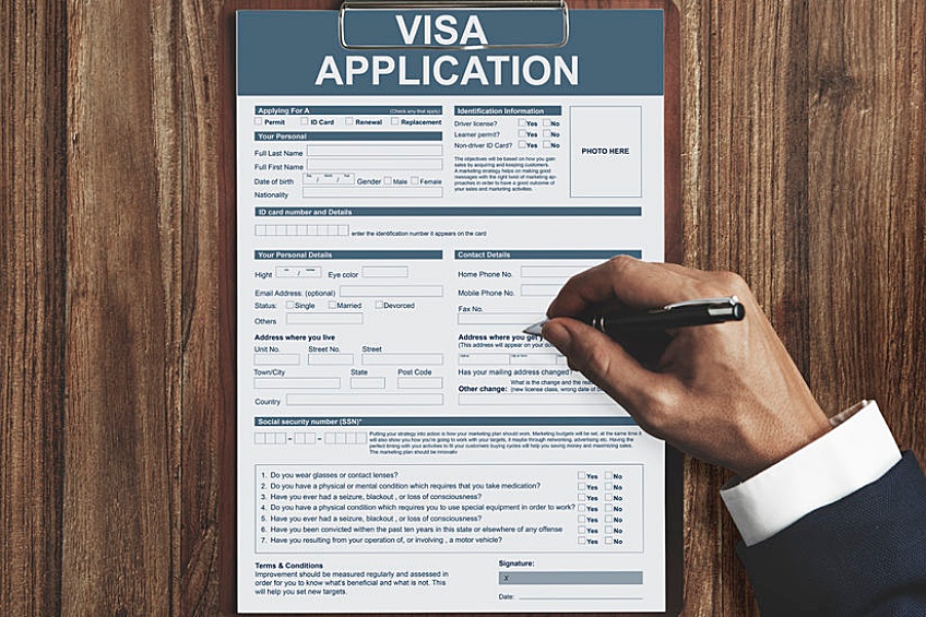 application for an EB-5 visa in which a business investor from outside of the country will come to the United States and work at their new job