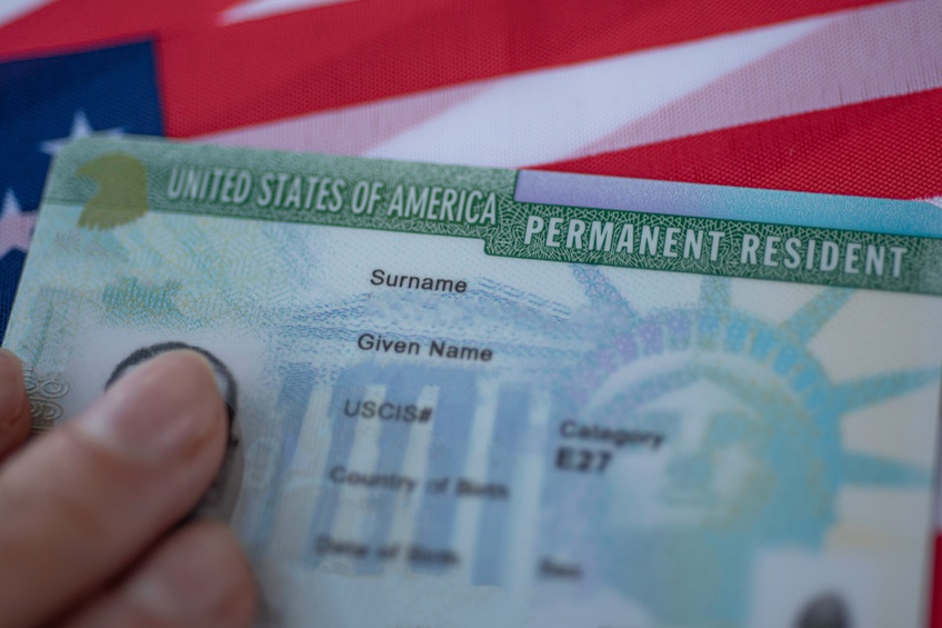 green card for the united states