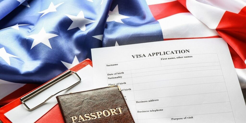 What is IR1 Visa- US Flag with Visa Application