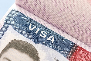 a passport with the K1 visa approval