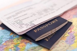 passport with flight logs