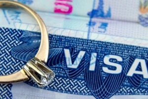 engagement ring in visa form
