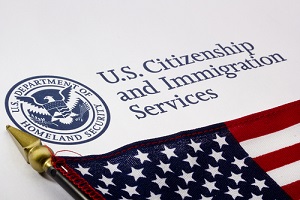 department of homeland security logo on letterhead with American flag