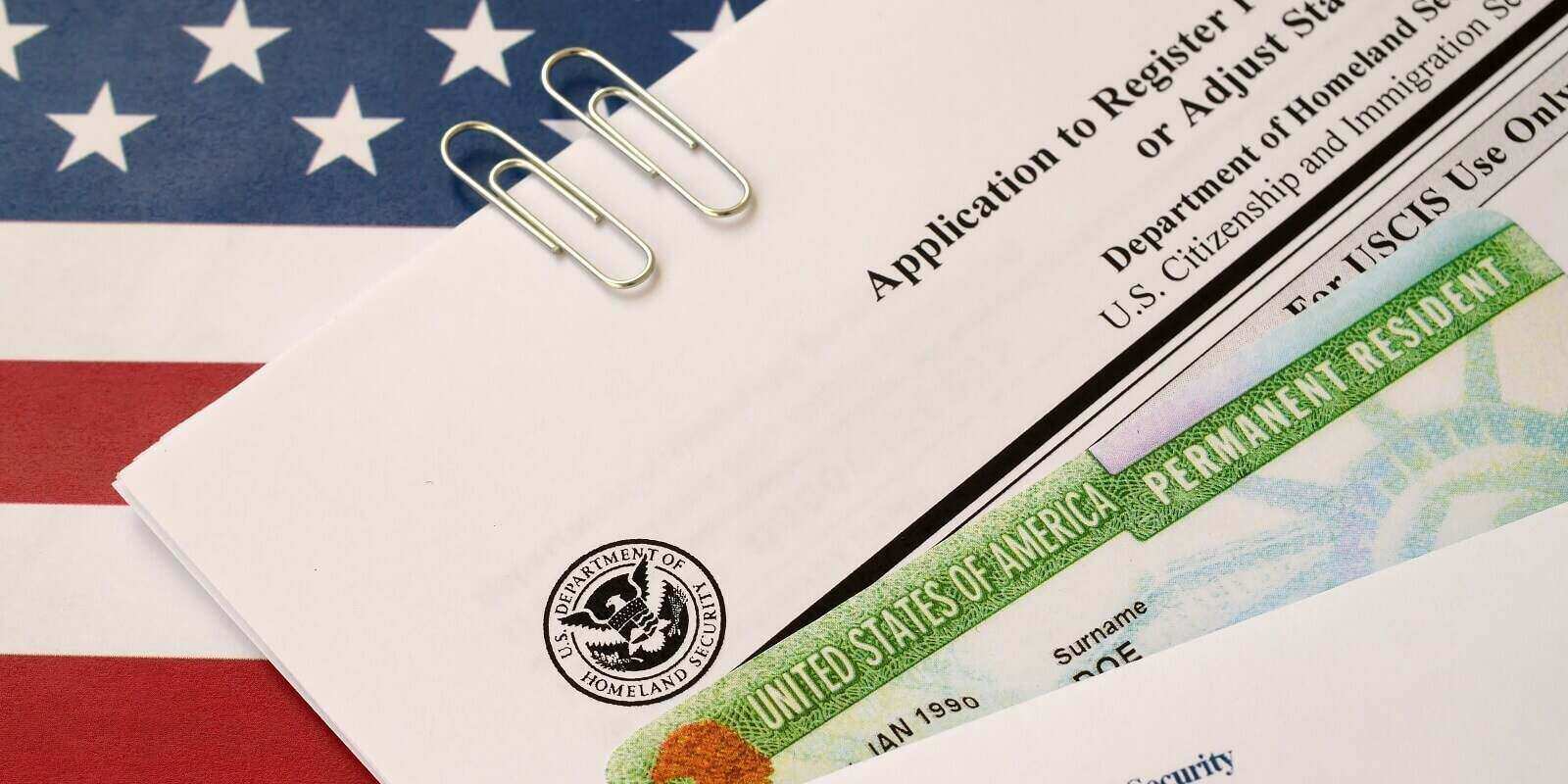 Northern Virginia register permanent residence or adjust status form and green card from dv-lottery